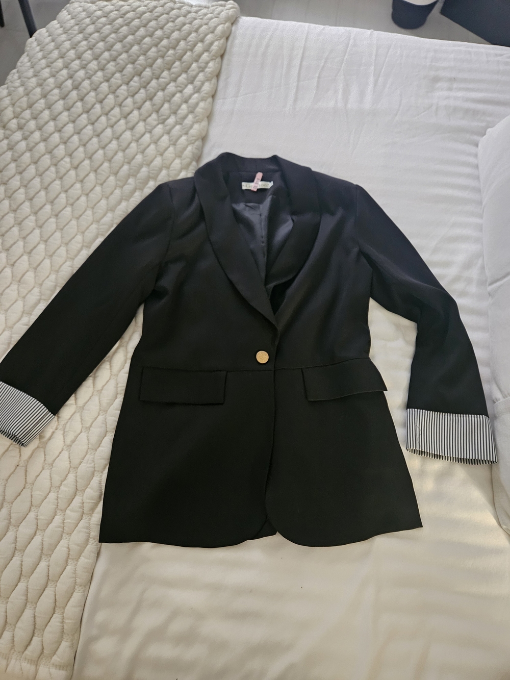 Oversized Single-Button Blazer